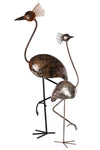 Small Recycled Metal Crested Crane