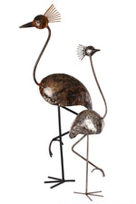 Small Recycled Metal Crested Crane