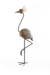 Large Recycled Metal Crested Crane
