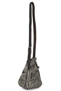 Kamba Triangles Patterned Sisal and Wool Purse