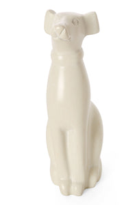 Large Natural Soapstone Dog Sculpture