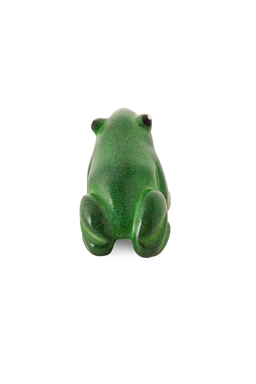 Set of Three Colorful Dappled Soapstone Frogs