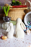 Natural Soapstone Singing Bunny Rabbits