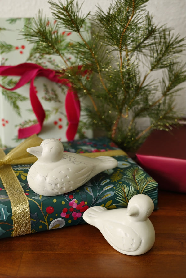 Small Natural Soapstone Songbird
