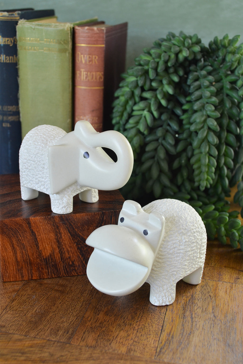 Natural Textured Soapstone Hippo