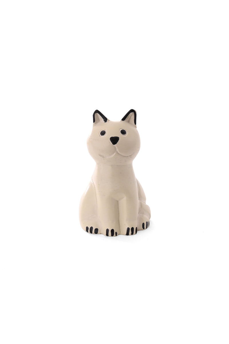 Natural Soapstone Shortcake Kitty Cat