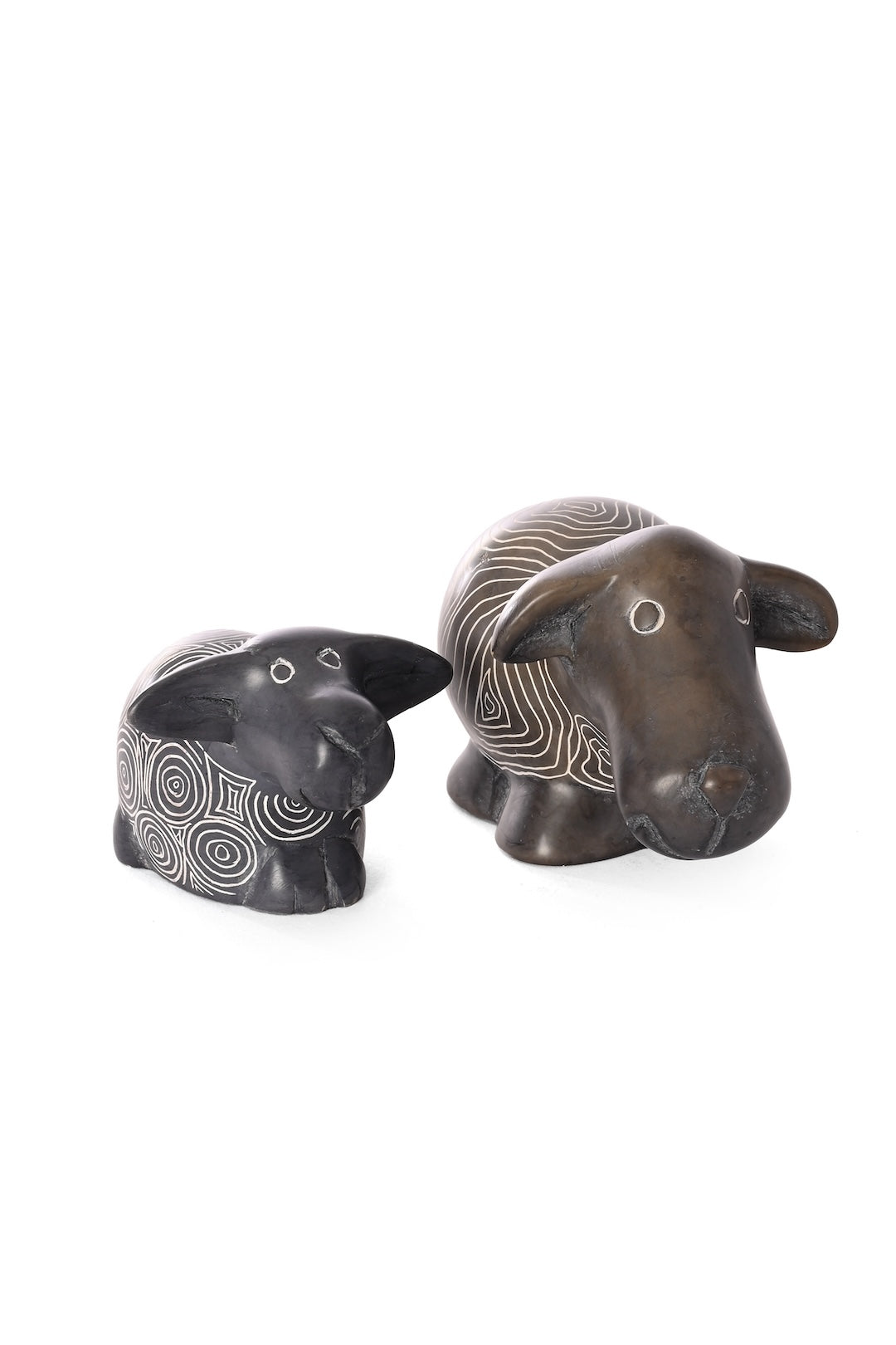 Small Swirly Soapstone Sheep