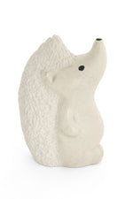 All Natural Textured Soapstone Standing Hedgehog Sculpture
