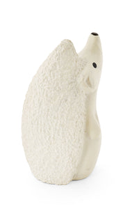 All Natural Textured Soapstone Standing Hedgehog Sculpture