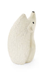 All Natural Textured Soapstone Standing Hedgehog Sculpture