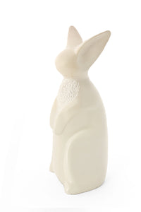 Natural Textured Soapstone Bunny Rabbit Sculpture