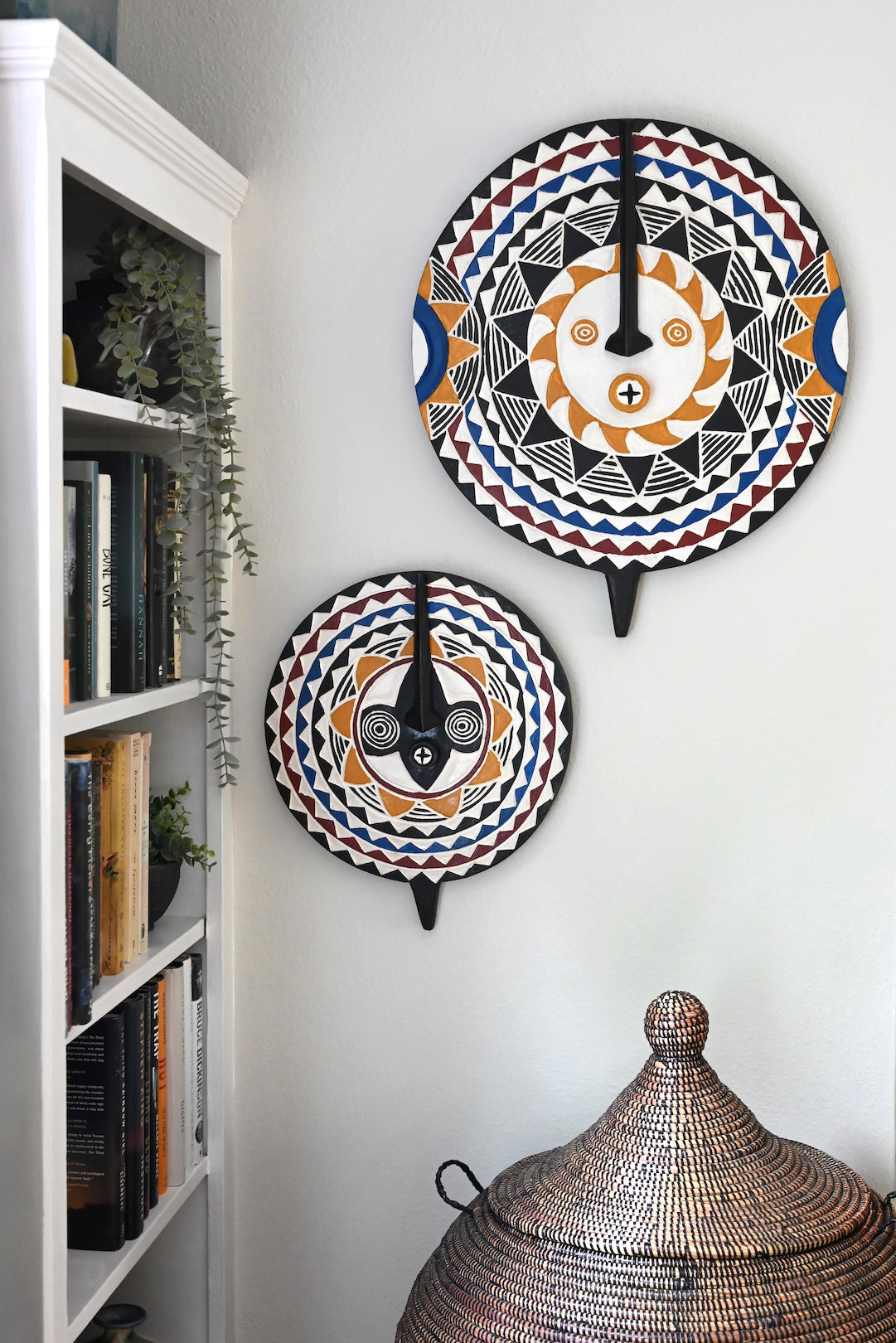 Large Hunu Decorative Wooden Sun Wall Mask