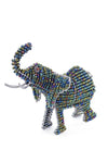 Patmore's Iridescent Beaded Elephant Sculpture