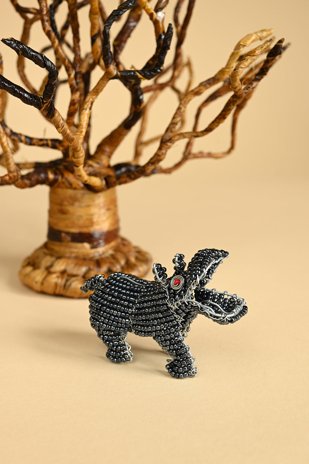 Patmore's Beaded Hippo Sculpture