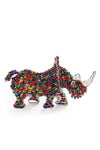Patmore's Multicolor Beaded Rhino Sculpture