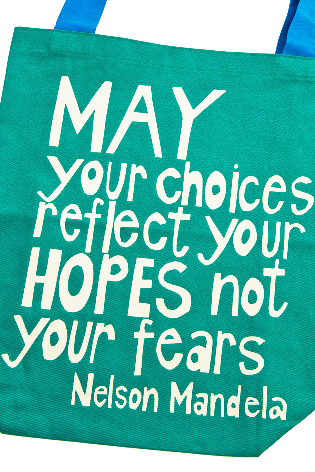 Teal <i>Reflect Your Hopes</i> Mandela Tote Bag