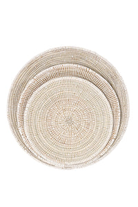Solid White Grain Basket