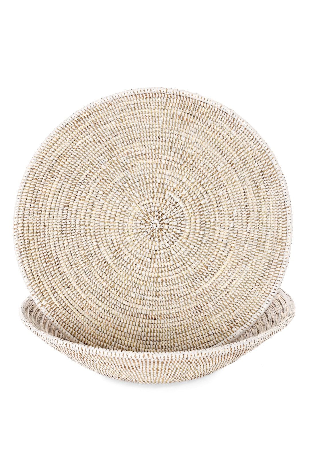 Solid White Grain Basket