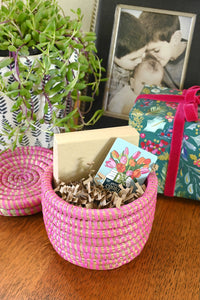 Pink Mini Flat Top Warming Basket
