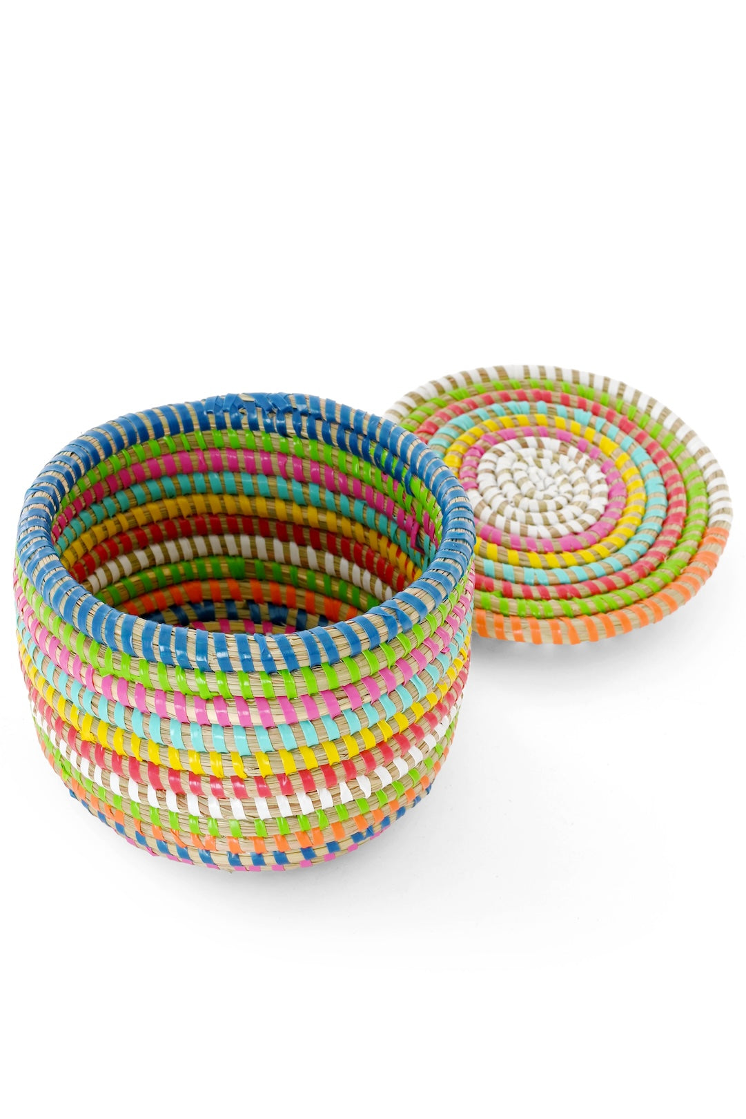 Rainbow Mini Flat Top Trinket Basket