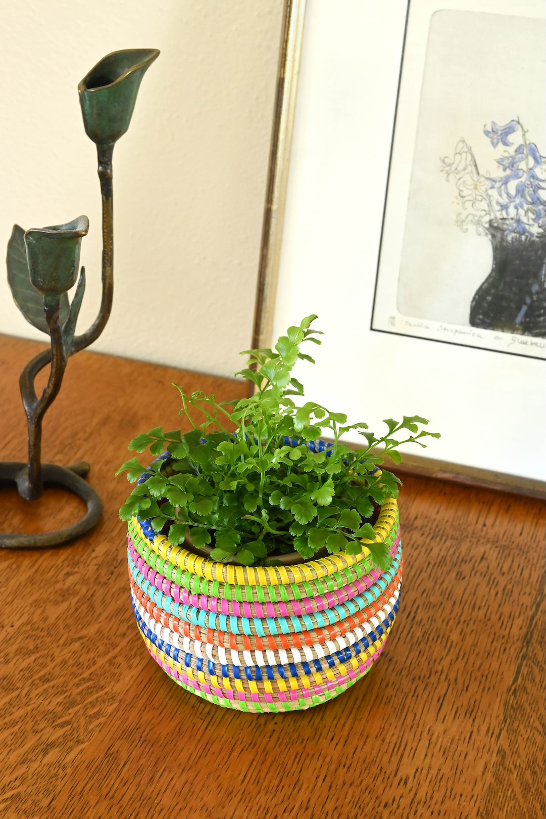 Rainbow Mini Flat Top Trinket Basket