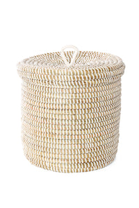 White Prayer Mat Storage Container