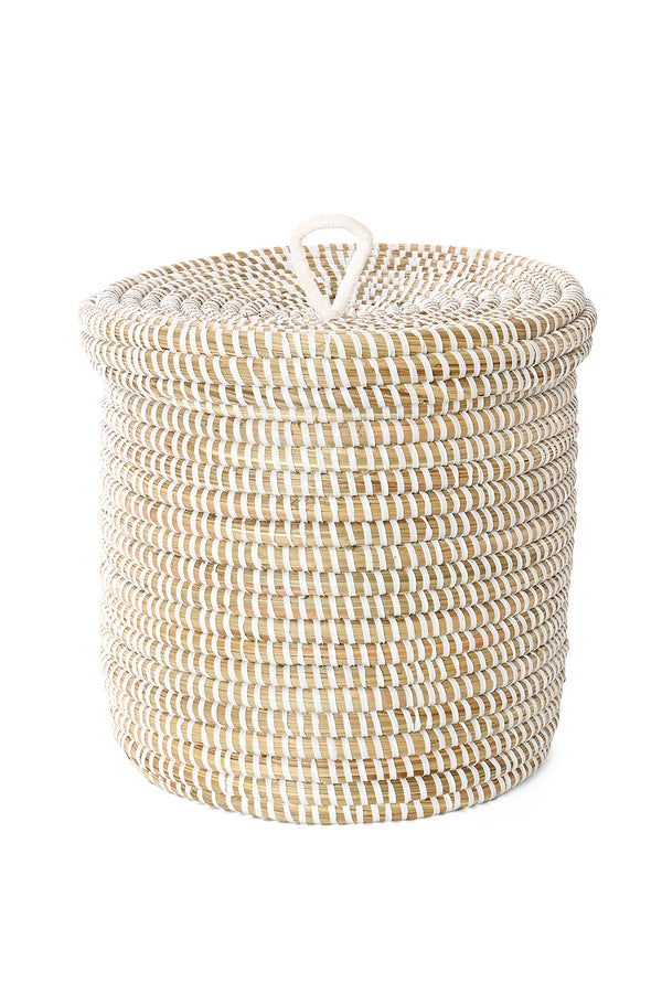 White Prayer Mat Storage Container