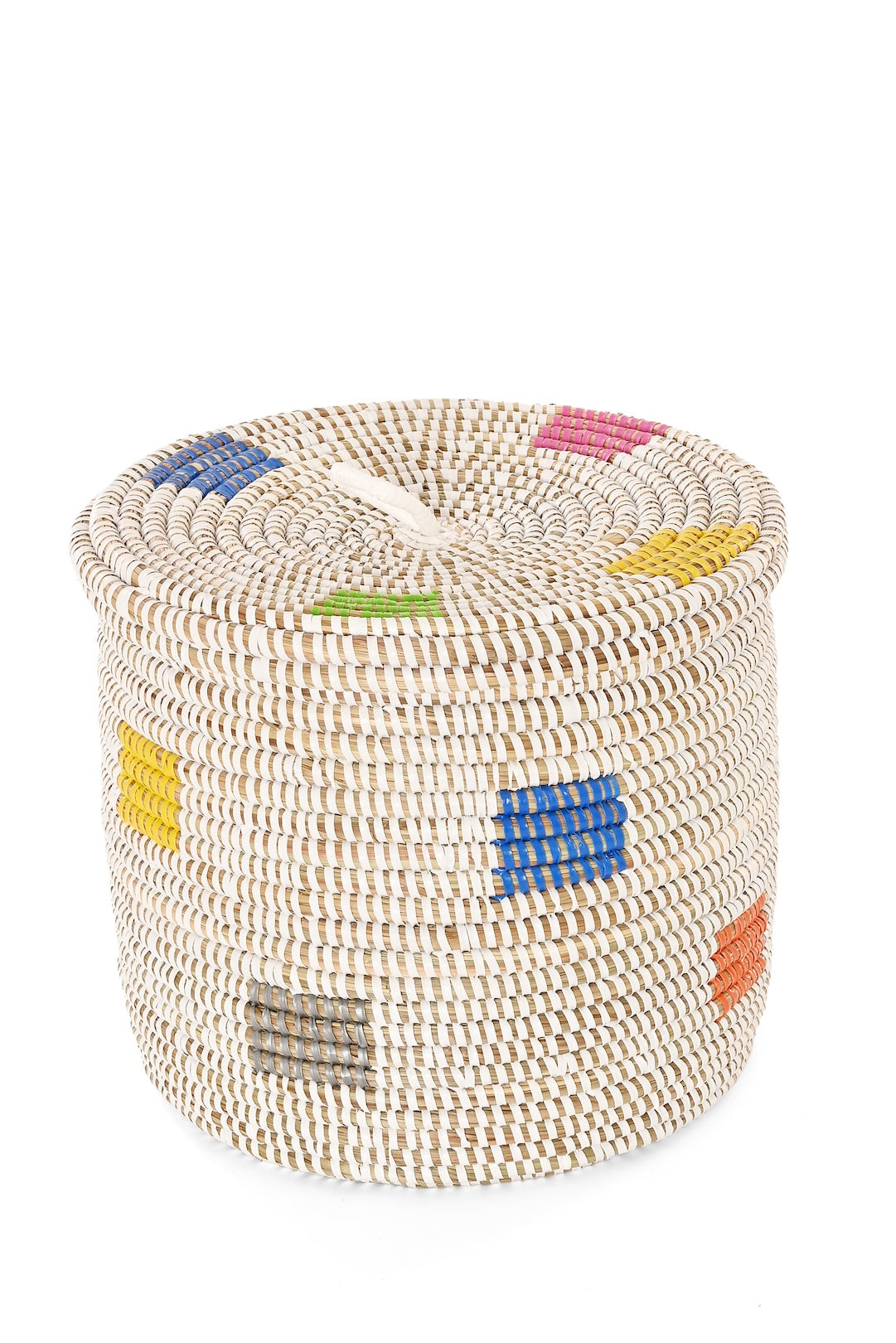 Prismatic Pixels Woven Storage Container