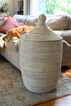 Slender Laurel Hamper Basket from Senegal