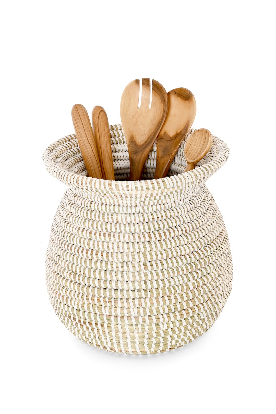 White Senegalese Kitchen Basket