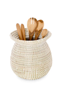 White Senegalese Kitchen Basket