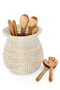 White Senegalese Kitchen Basket