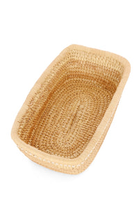 Ngurunit Nomadic Rectangle Storage Basket with White Beads