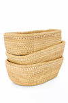Ngurunit Nomadic Rectangle Storage Basket with White Beads