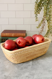 Ngurunit Nomadic Rectangle Storage Basket with White Beads