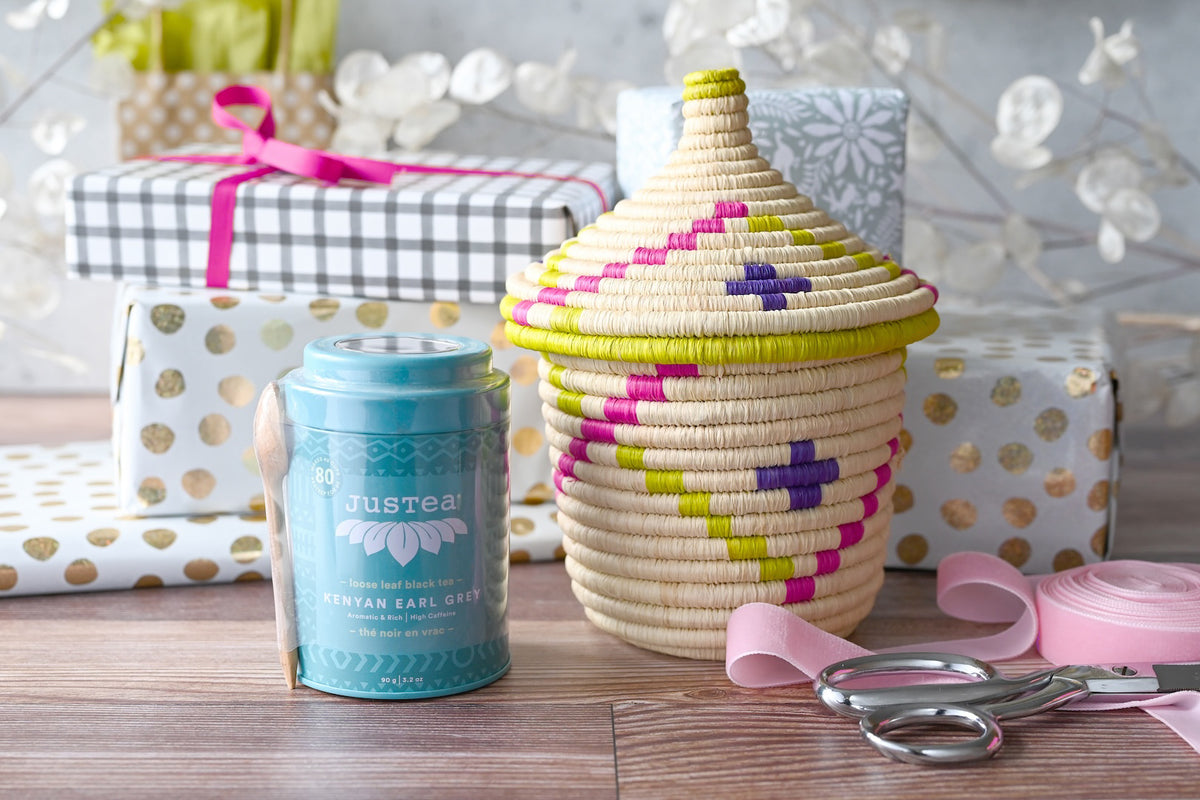 Rwenzori Big Kindness Basket with Pointed Lid