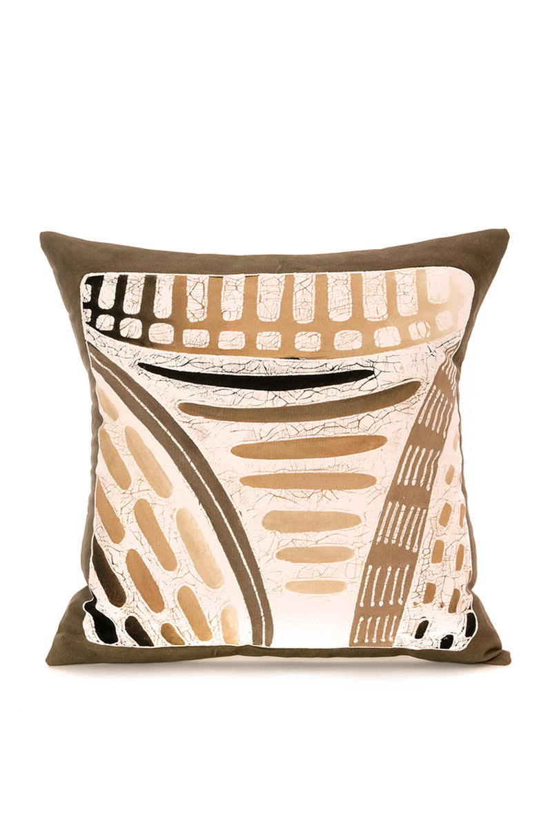 Forest Honeycomb Hand Painted Pillow Cover