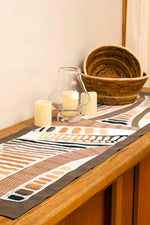 Forest Honeycomb Hand Painted Table Runner