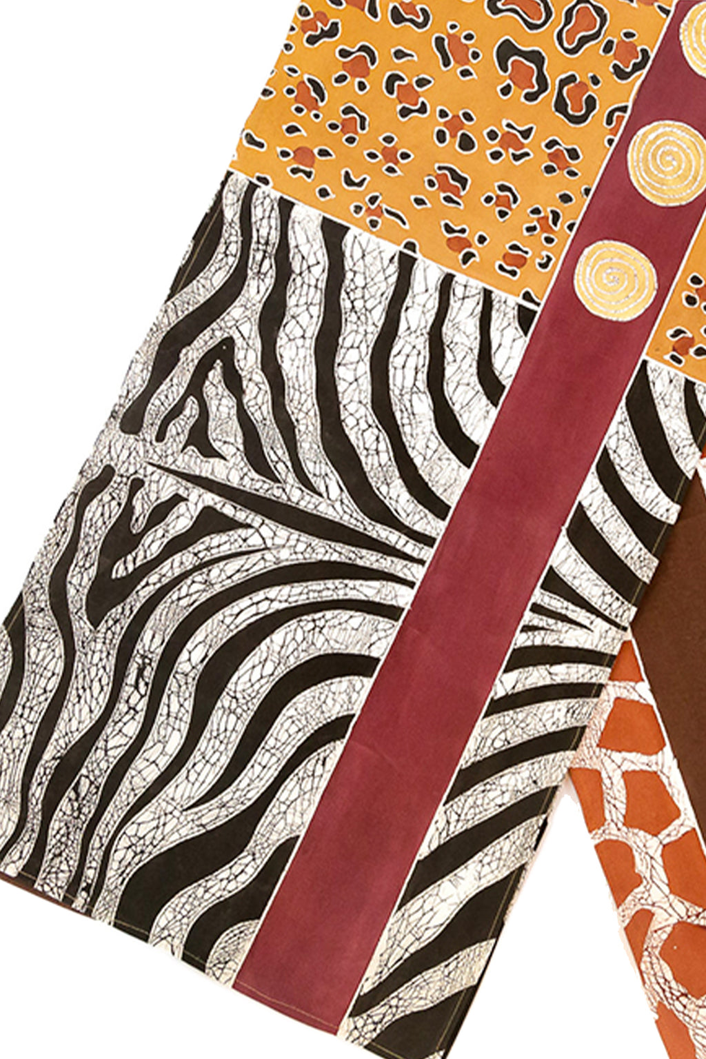 Animal Print Hand-Painted Table Runner