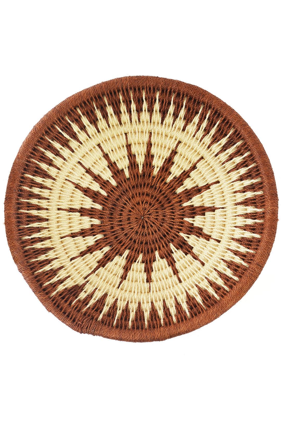 Assorted Large Brown Sisal Wall Baskets - Limited Edition