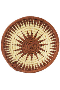 Assorted Large Brown Sisal Wall Baskets - Limited Edition