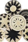 Assorted Medium Black & Natural Sisal Wall Baskets - Limited Edition