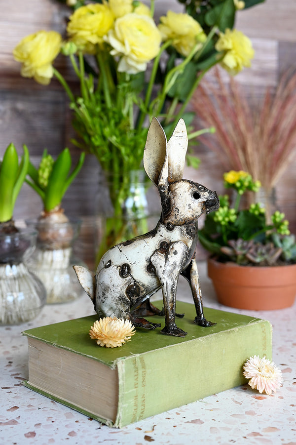 Recycled Oil Drum Rabbits