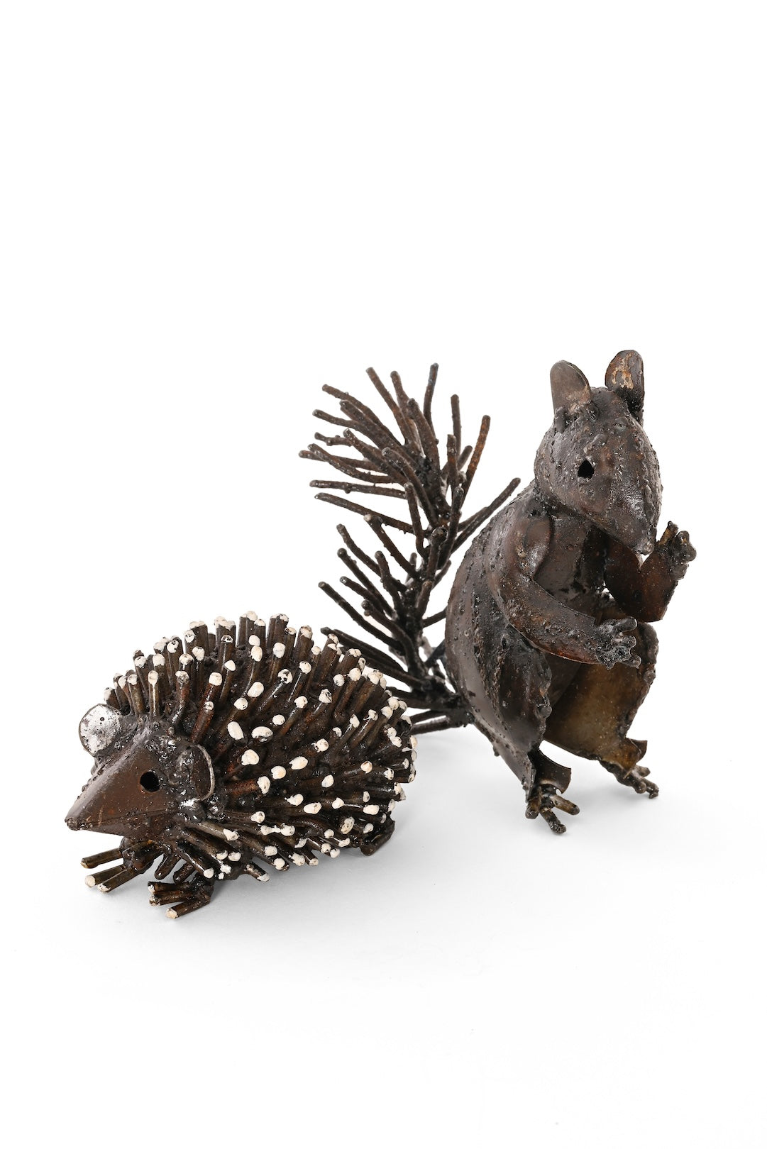 Recycled Metal Hedgehog Sculpture