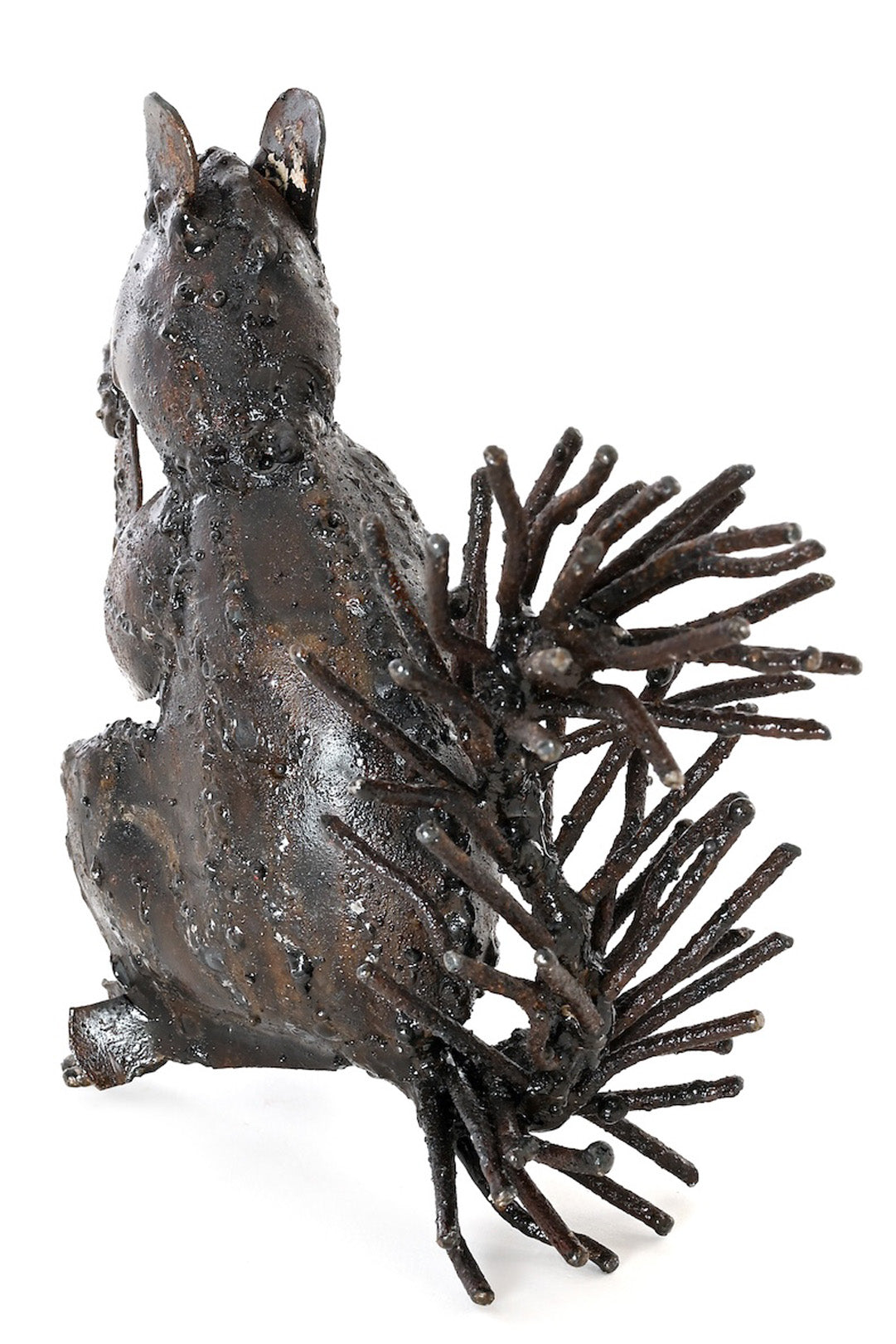 Recycled Metal Squirrel Sculpture