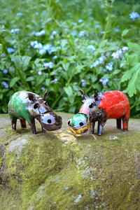 Colorful Recycled Oil Drum Hippo Sculpture
