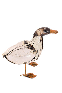 Recycled Metal Duckling Sculpture