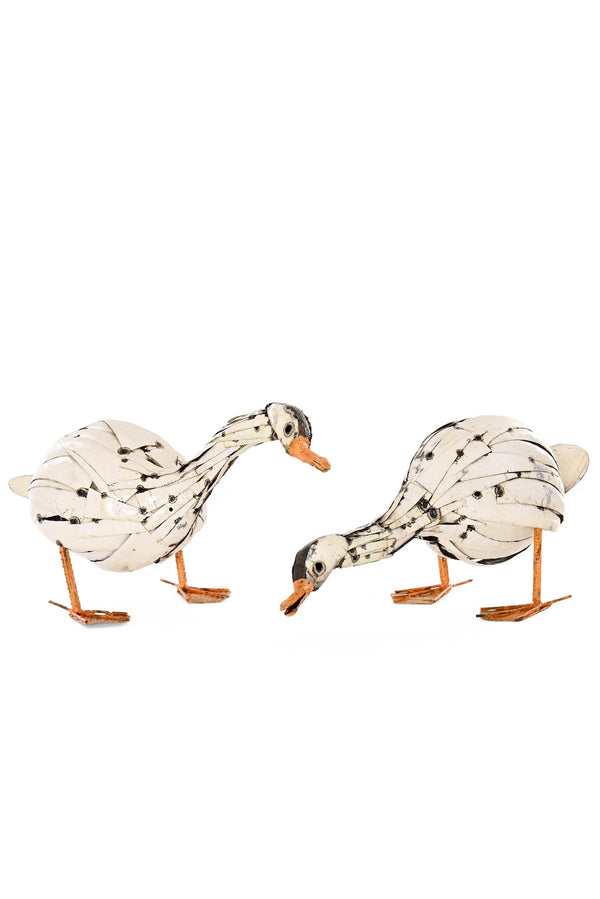 Curious Goose Recycled Metal Sculpture