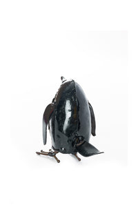 Itty Bitty Recycled Metal Penguin Sculpture
