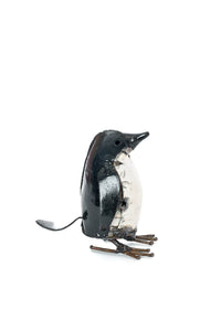 Itty Bitty Recycled Metal Penguin Sculpture